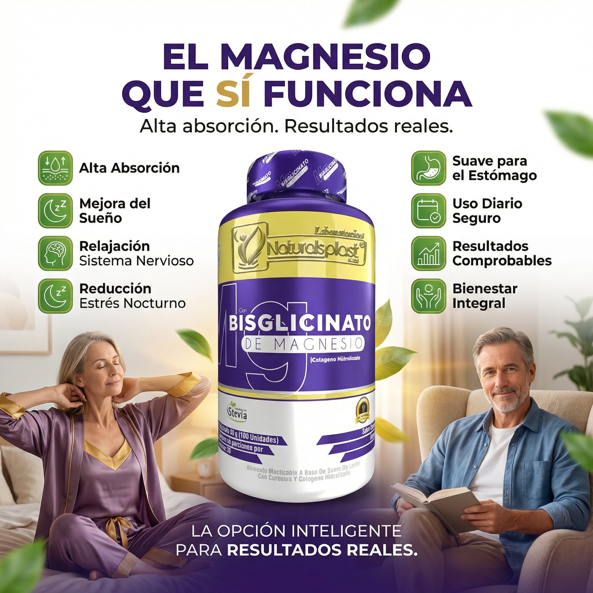 BISGLICINATO DE MAGNESIO 100UND X 2