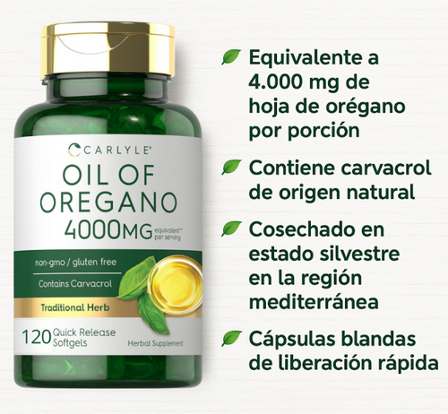 ACEITE DE OREGANO CARLYLE X 120 UNID