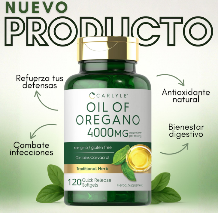 ACEITE DE OREGANO CARLYLE X 120 UNID
