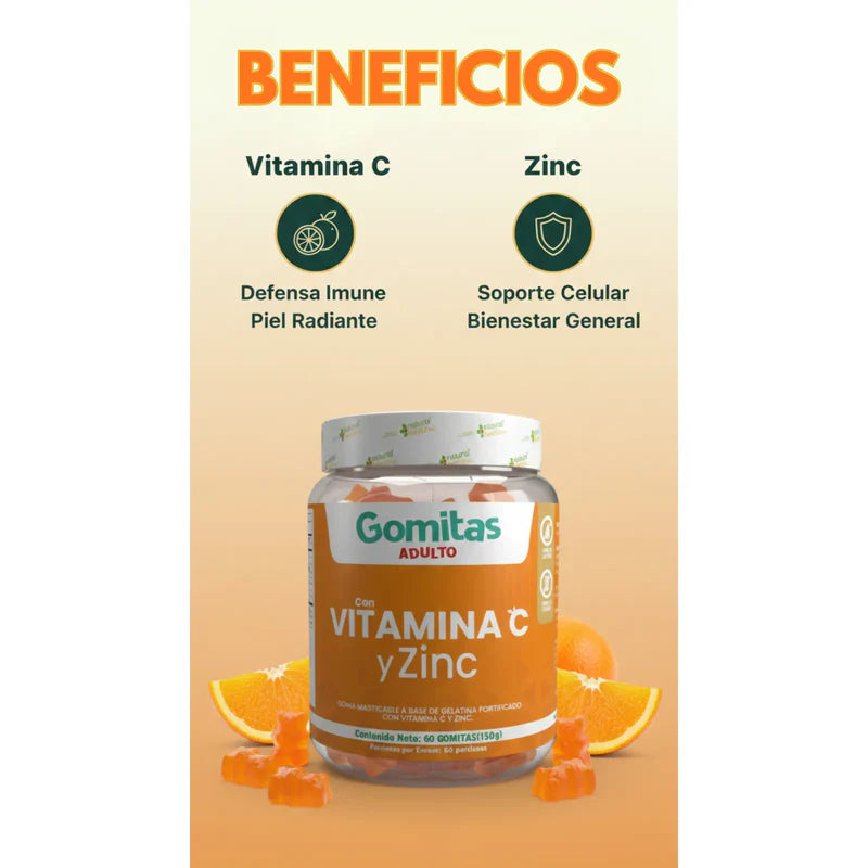 GOMITAS VITAMINA C Y ZINC