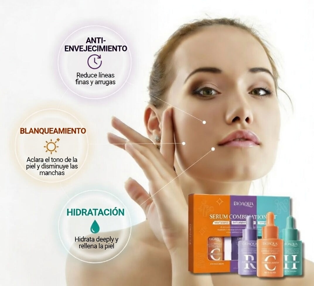 KIT SERUM X3 ANTIEDAD BIOAQUA