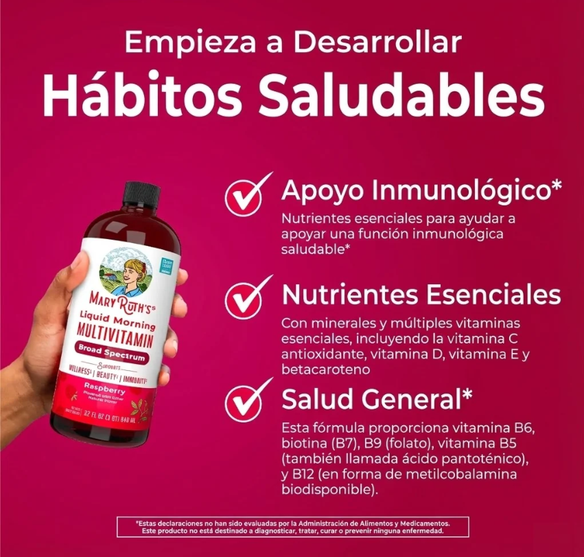 Maryruth Multivitamínico sabor frambuesa
