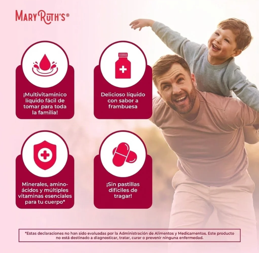 Maryruth Multivitamínico sabor frambuesa