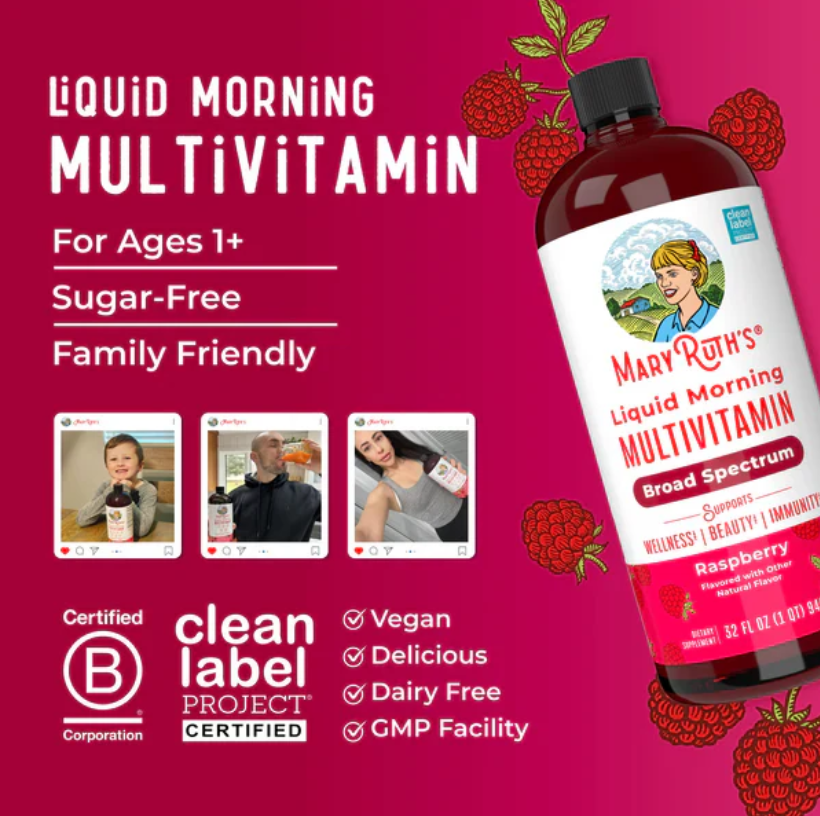 Maryruth Multivitamínico sabor frambuesa