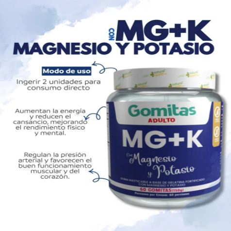 GOMITAS de MAGNESIO Y POTASIO
