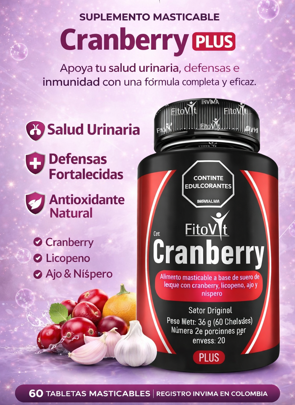CRANBERRY X 6O UND FITOVIT