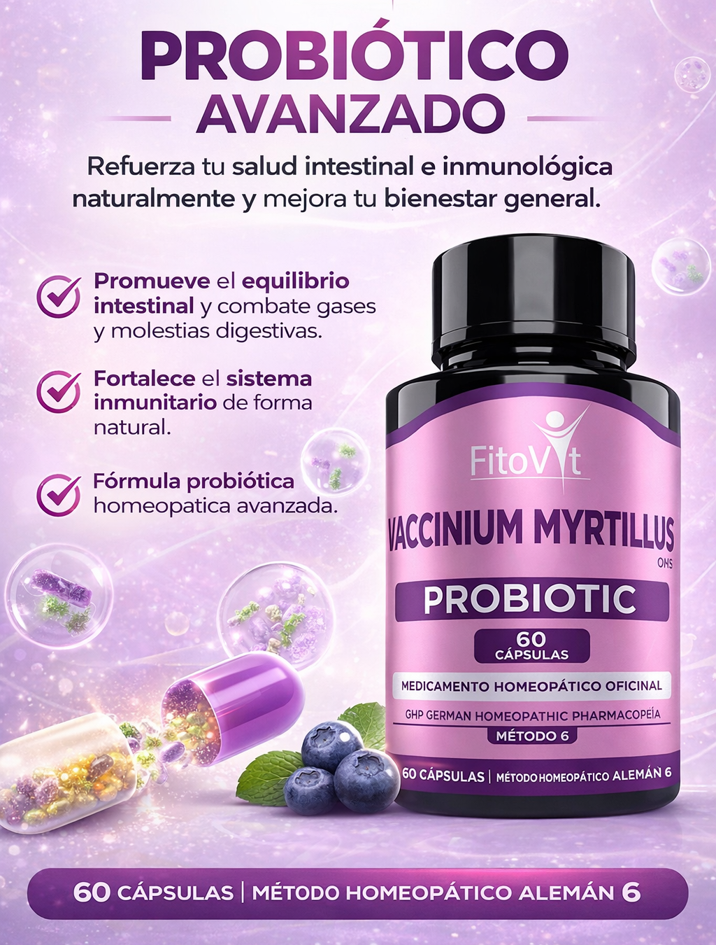 PROBIOTICOS X 60 CAPSULAS