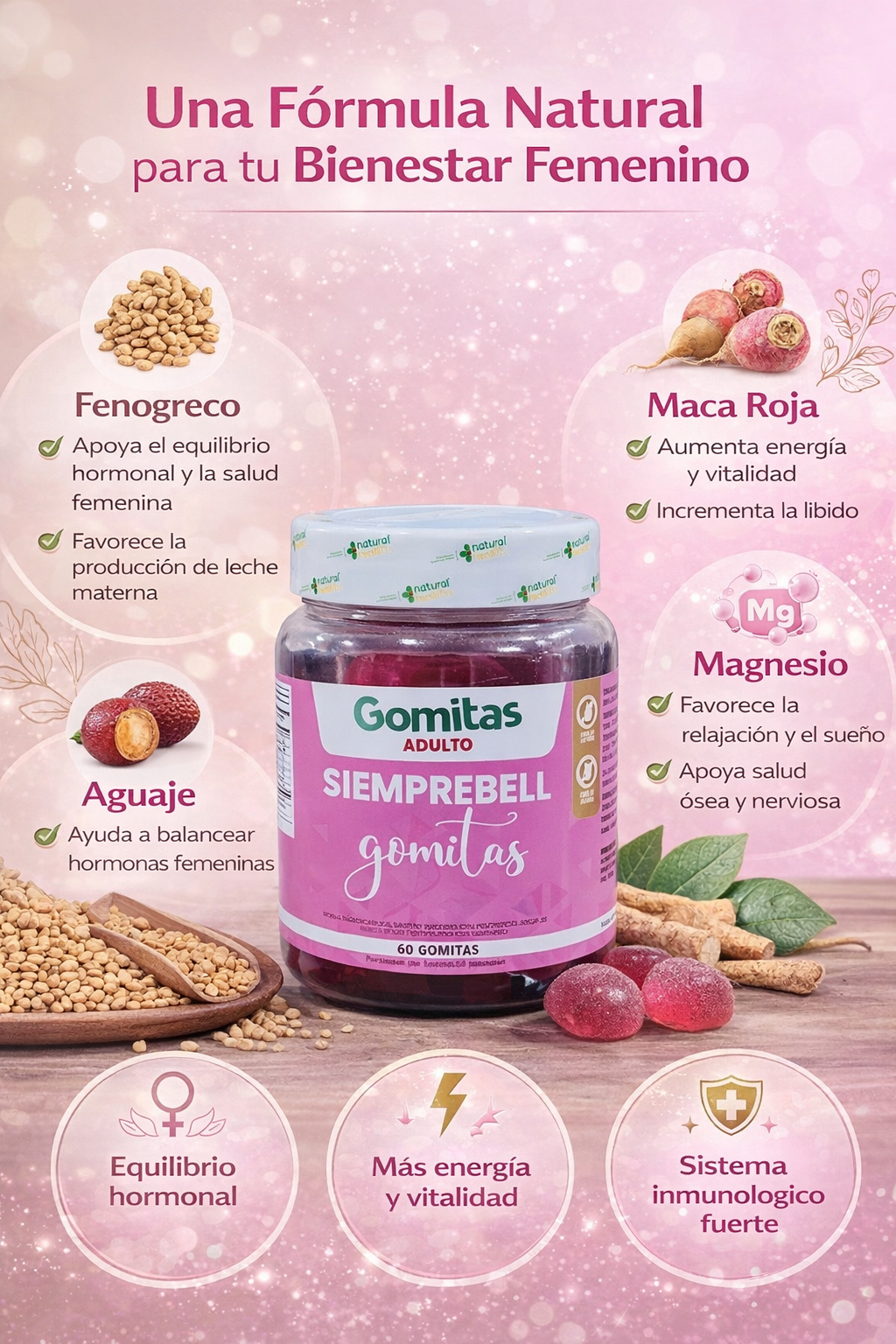 GOMITAS SIEMPREBELL ADULTO